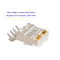 CAT7 rj45 connector plug 24AWG 23AWG crystal head Ethernet Shield Module Plug 8P8C gold plating FU 3U 6U 15U EIA TIA 568A 568B